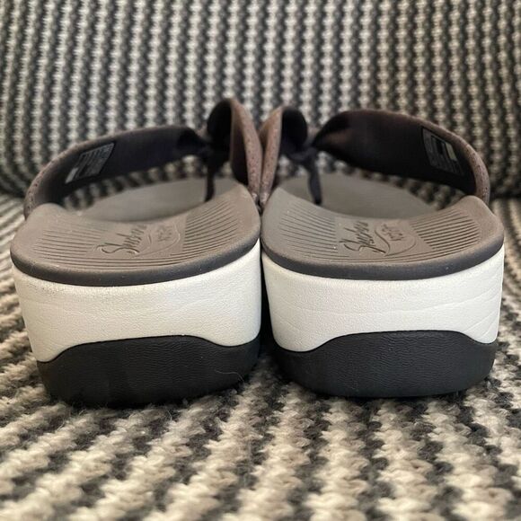 Skechers Arch Fit Sunshine grey flip flop sandal women’s shoe size 10 - Picture 8 of 10